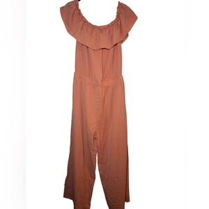 Elegant Women's Jumpsuit in Rust